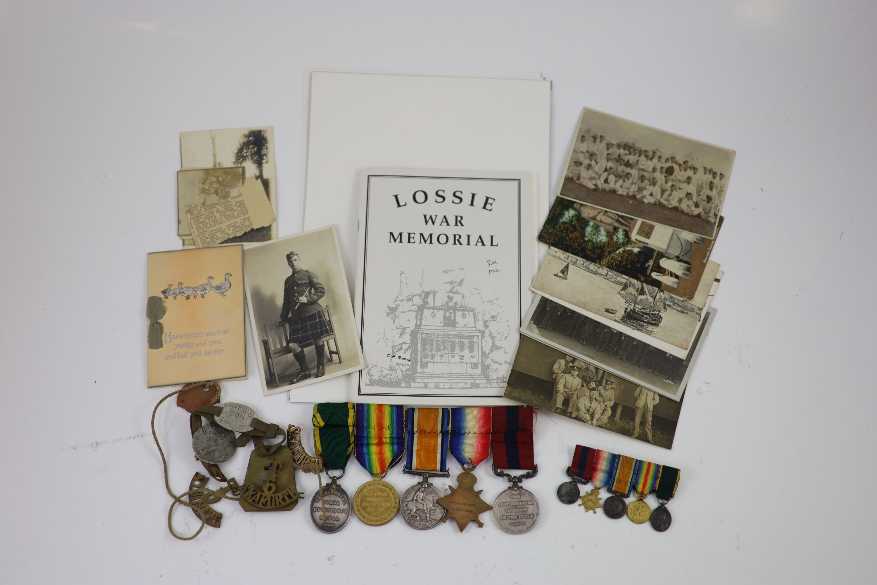 A Great War D.C.M. group of five awarded to Captain Alexander Grant Gilbert, Seaforth Highlanders/Kings African Rifle Corps